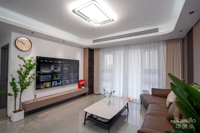 108㎡實(shí)用型現(xiàn)代三居，寬敞布局外加暖色系軟裝，享受舒適生活